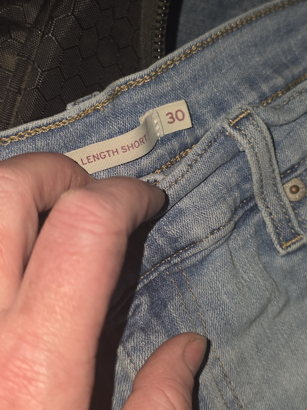 Levi's Distressed Denim Shorts - Blue - Picture 5 of 5